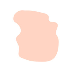 abstract blobs pastel orange for background