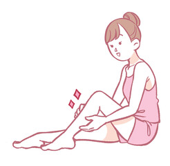 美容　女性　足