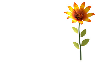 Obraz premium 3D rendering Blanket Flower flower isolated on png