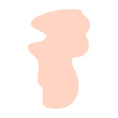 abstract blobs pastel orange for background