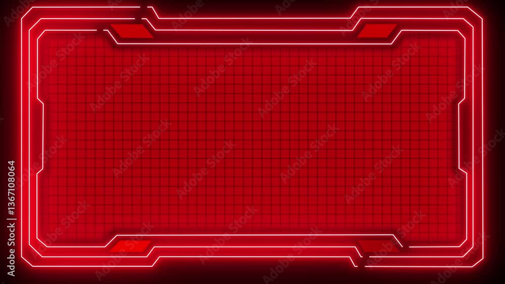 Fototapete abstract technology hud frame background. computer interface hud motion texture. futuristic pattern 