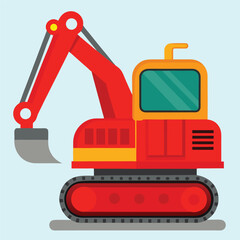 excavator vector