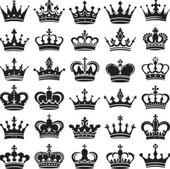 Elegant Crown Vector Collection