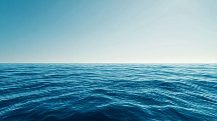 Obraz premium A panoramic view from the sundeck of a yacht, showcasing endless blue waters under a clear sky.