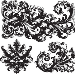 Luxury Ornamental Tattoos Vintage Vector Bundle | Baroque, Royal Frames & Floral Designs
