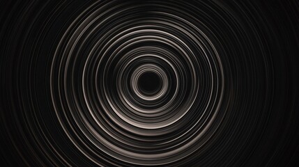 Animation of circle moving on black background. illustration