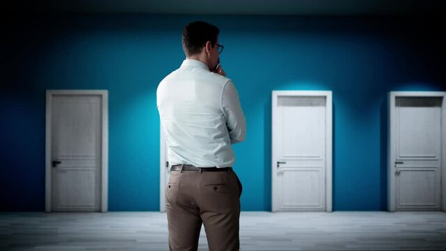 Choose Career Option Door