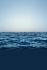 Fototapeta premium Vast oil spill contaminating the ocean, highlighting environmental disaster and its impact on marine life.