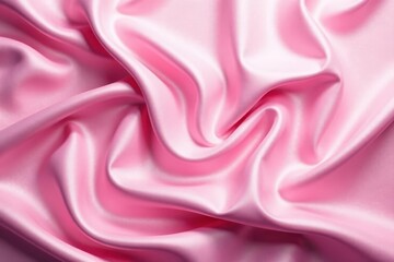 Obraz premium Soft, crumpled pink silk backdrop, subtle sheen, photography, glossy, beauty