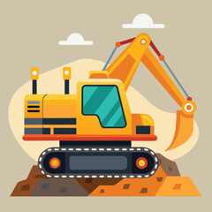 excavator vector