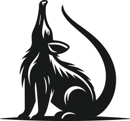 Aardvark silhouette animal vector