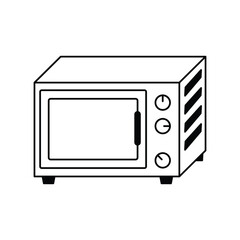 Fototapeta premium oven glyph outline icon with white background vector stock illustration