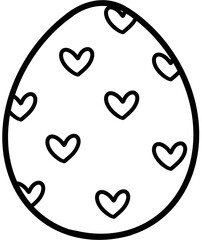 Egg eggs easter eggs decorating egg fancy egg outline black and white coloring  png,eggs hunt,