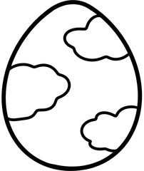 Egg eggs easter eggs decorating egg fancy egg outline black and white coloring  png,eggs hunt,