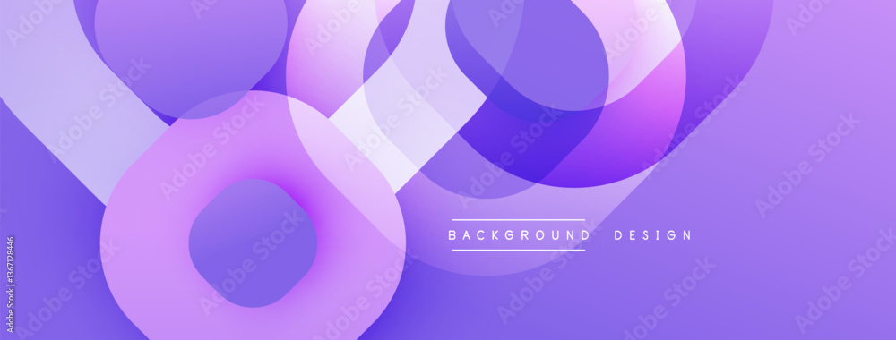 Poster Abstract background with layered translucent gradient shapes