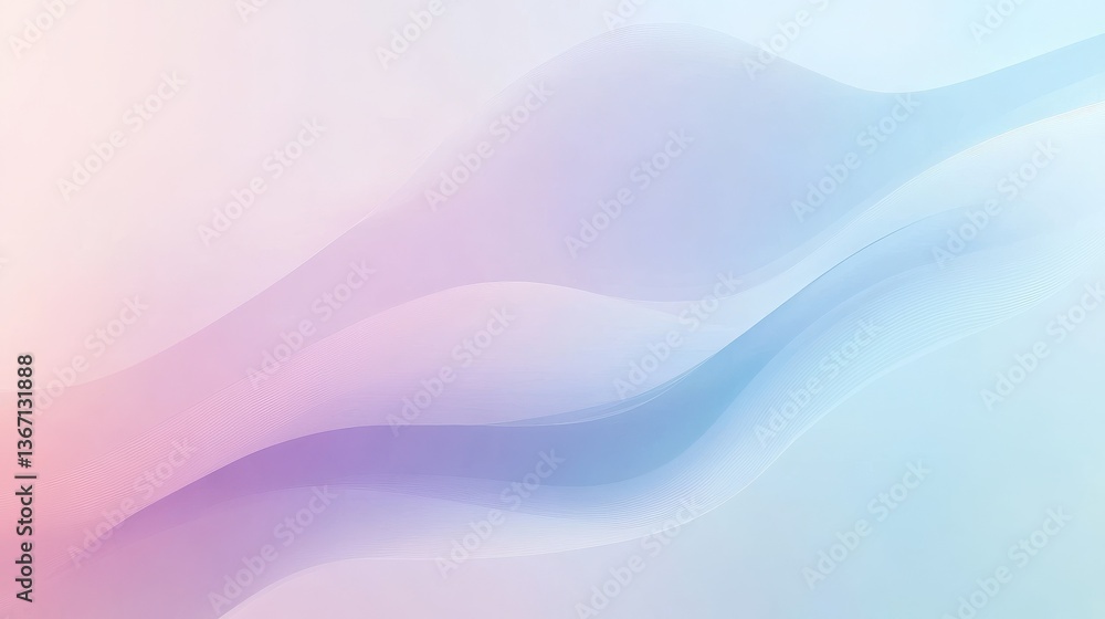 Poster a calming abstract gradient background. featuring soft pastel colors and gentle gradients. promoting