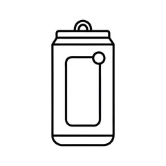 Outline illustration of a soda can.