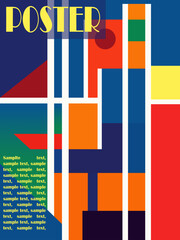 Abstract vector poster art background