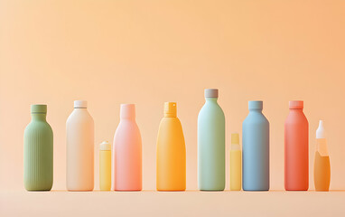 variety of water bottles in different shapes and sizes.