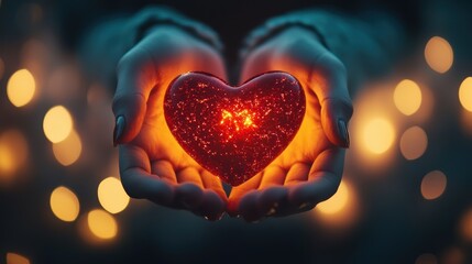 Heart Symbolizing Organ Donation Week: A Gift of Life and Hope for Those in Need of Transplants to Celebrate the Spirit of Giving and Community Support