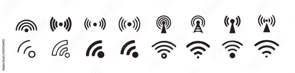Poster wifi icon set. signal vector icon. wireless icon vector. wireless symbol collection. internet sign. 