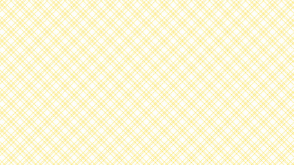 Yellow and white diagonal background. Plaid checkered seamless pattern.