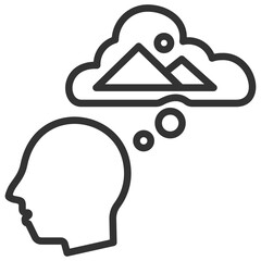 Imagination Outline Icon