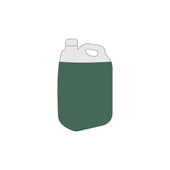 Laundry detergent vector illustration on white background. Cleaning product