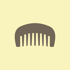 Rake comb vector illustration for styling and combing hair
