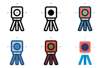 laser level meter device icon vector illustration