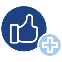 Advantage Flat Blue Icon