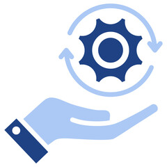 Adapt Flat Blue Icon