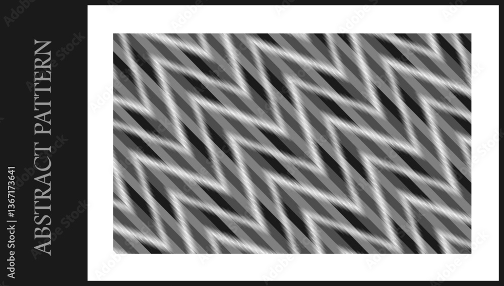 Poster abstract pattern with zigzag shape. repeating abstract background.