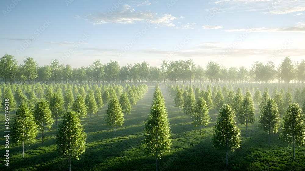 Poster rapid reforestation a mesmerizing forest s accelerated growth journey visualized in time lapse style