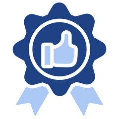 Obraz premium High Quality Flat Blue Icon