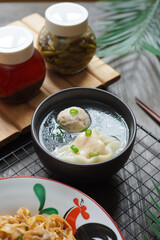 MEAT BALL AND DUMPLING SOUP