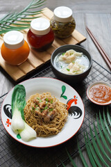 TRADITIONAL FOOD MIE OR BAKMI AYAM