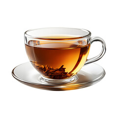 Cup of Earl Grey Tea Isolated on Transparent Background
