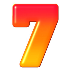 3d number 7