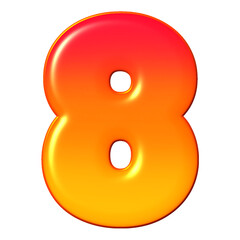 Fototapeta premium Number 8