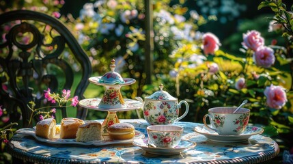 Delightful Afternoon Tea in a Beautiful Garden Setting