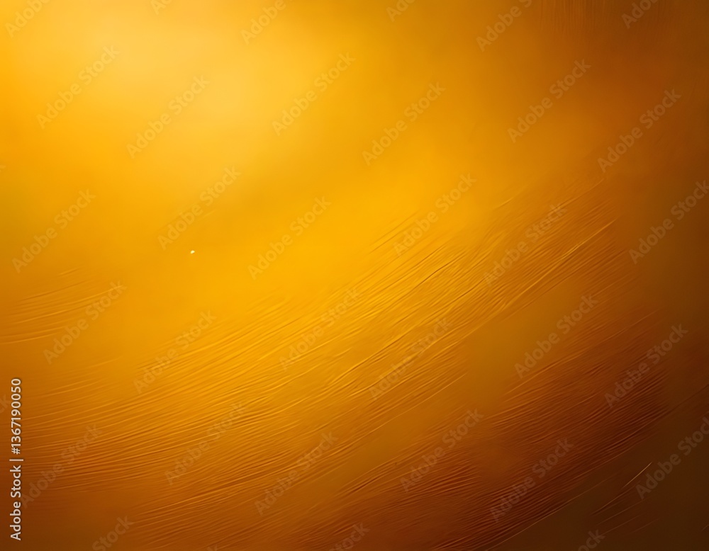 Poster abstract orange and yellow background with lines and curves in a vibrant design