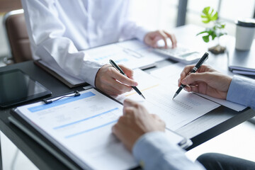 Business People Meeting Design Ideas professional investor working new start up project. Concept. business planning in office.