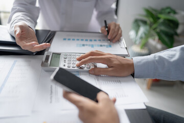 Business People Meeting Design Ideas professional investor working new start up project. Concept. business planning in office.