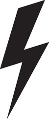 Lightning icon. Power energy and electricity theme. Isolated design. Vector illustration