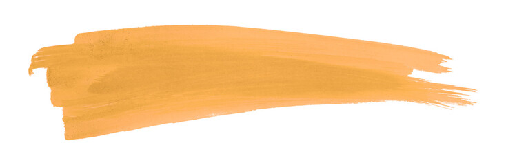 orange brush isolated on transparent background