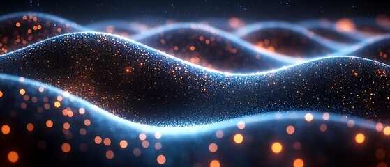 Glowing Wave Abstract.