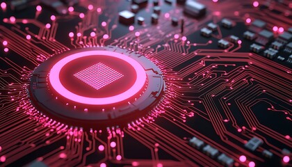 Circuit Board CPU Closeup (5)