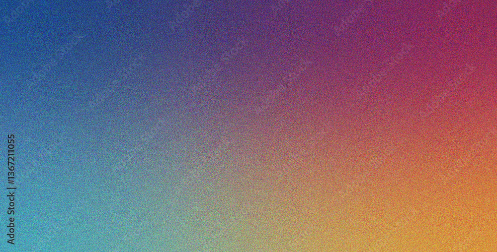 Canvas Prints orange blue pink gradient background featuring soft and noise with effect, blur, decorative style