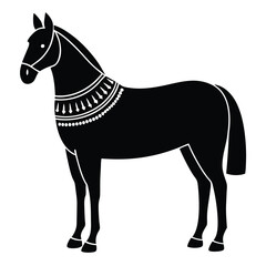 Sacred Wedding Horse Silhouette Hindu Wedding Theme